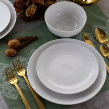 Load image into Gallery viewer, Dinner Set Plates Cereal Bowls Porcelain Coupe Microwave Dishwasher Safe
