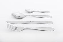 Load image into Gallery viewer, Cutlery Sets Stainless Steel Hammered Effect Handle Silver Glim&amp;Glam
