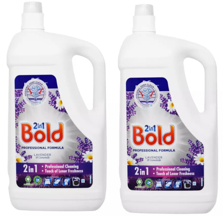 Bold 2in1 Professional Laundry Liquid Detergent Lenor Freshness 90 Washes 4.05L