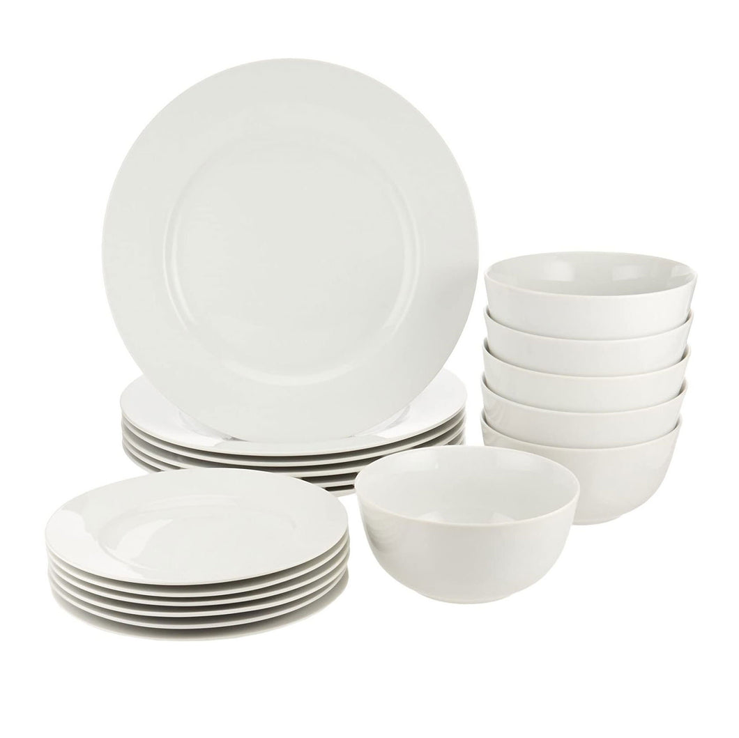 Dinner Set Plates Cereal Bowls Porcelain Microwave Dishwasher Safe