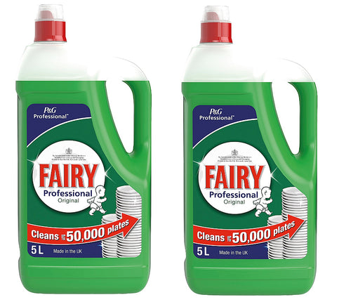 Fairy Professional Original Washing-Up Liquid 2 x 5L Green