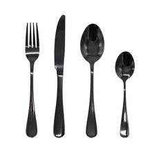 Load image into Gallery viewer, cutlery sets black glim&amp;glam
