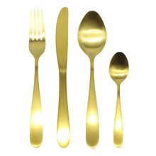 Load image into Gallery viewer, cutlery sets brushed gold glim&amp;glam
