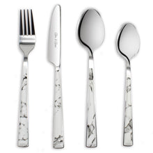 Load image into Gallery viewer, cutlery sets marble effect handle glim&amp;glam
